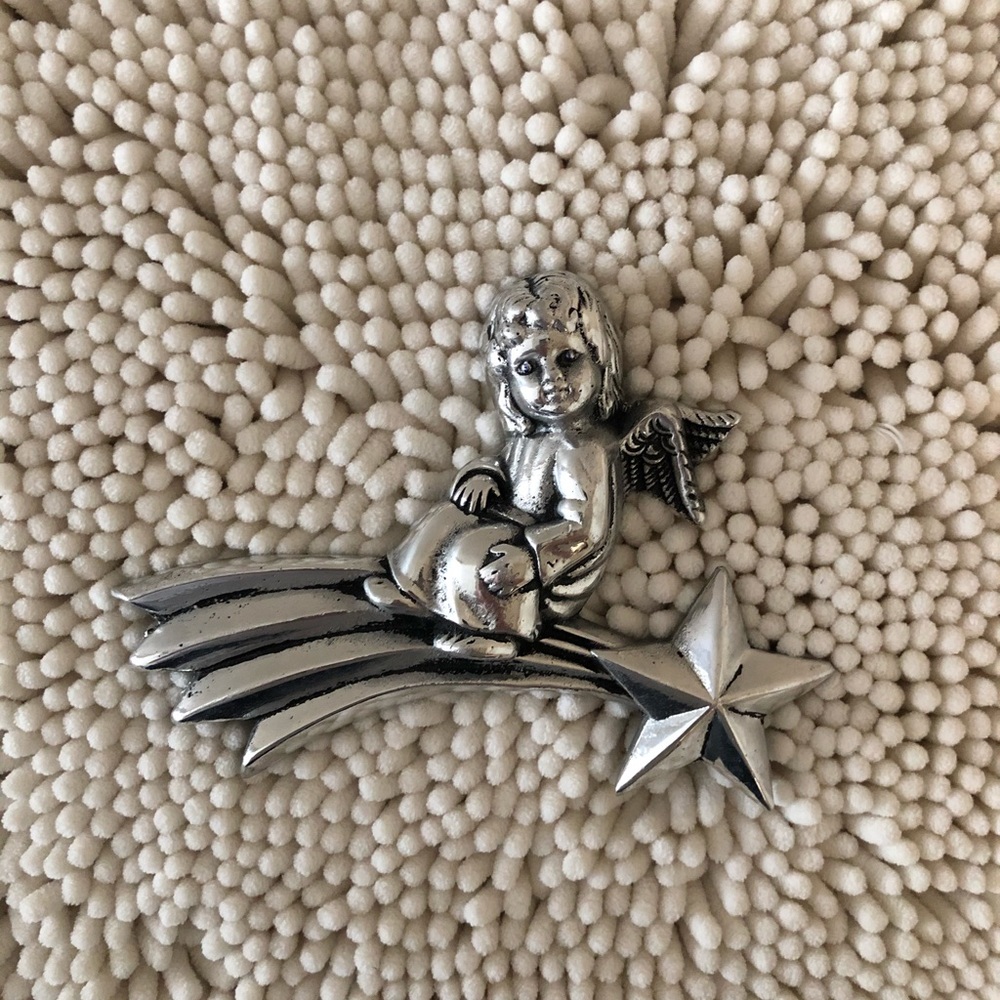 Guardian Angel in Mexican Pewter